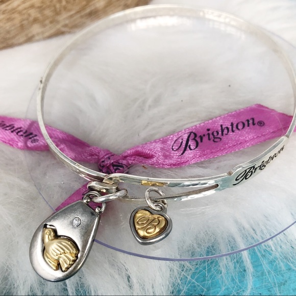 Brighton Jewelry - Brighton Peace on Earth Gold Dove Crystal Bracelet